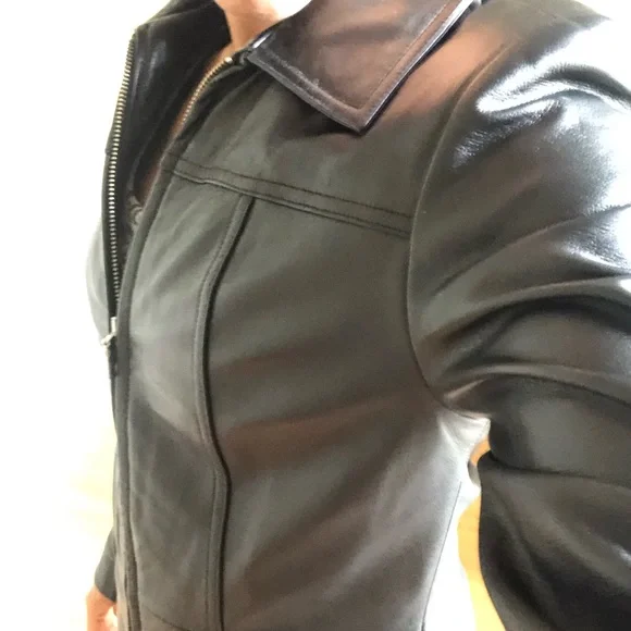 Vintage Wilsons Leather Black Jacket - Picture 2 of 13